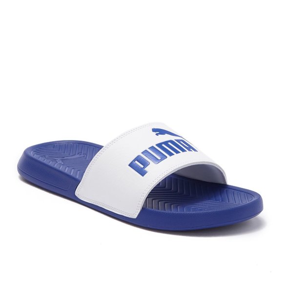 puma slides mens purple